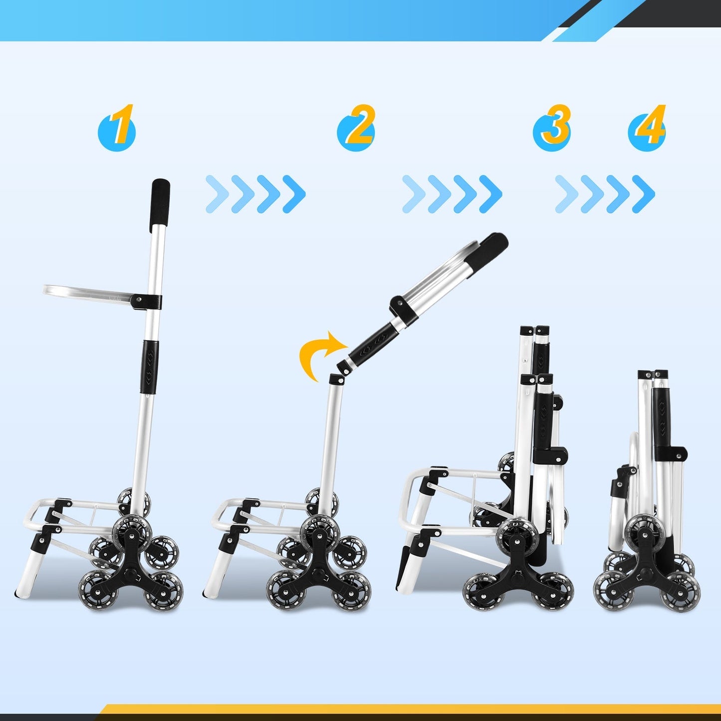 Einkaufstrolley Einkaufsroller Klappbar 40L | Karnz