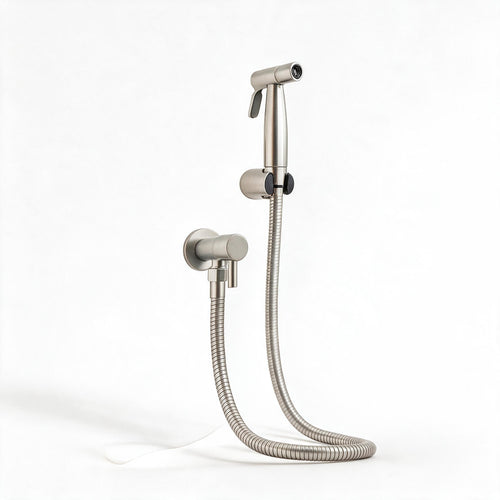 Karnz AquaNova Bidet-Handbrause aus Edelstahl – Toilettendusche mit Wandhalterung