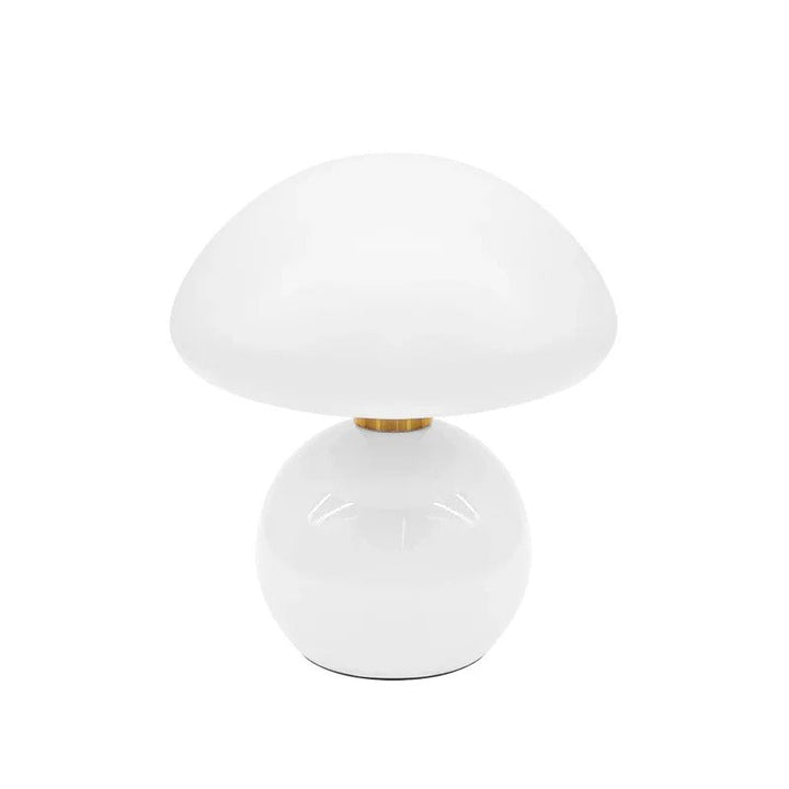 Moderne Nachttischlampe mit Glas Schirm, Designer LED Tischleuchte für Schlafzimmer | Karnz