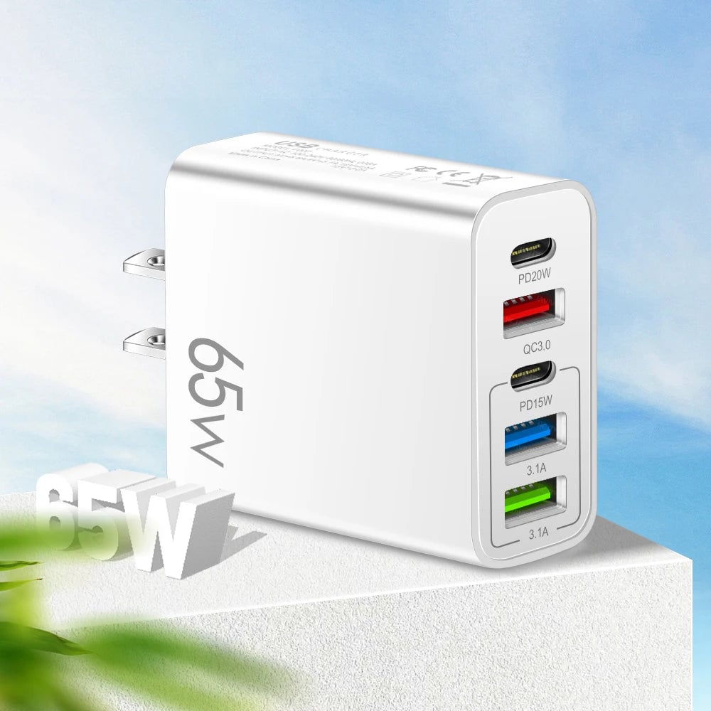 Mehrfach-Port-Adapter 65W Schnellladegerät - US-Standard