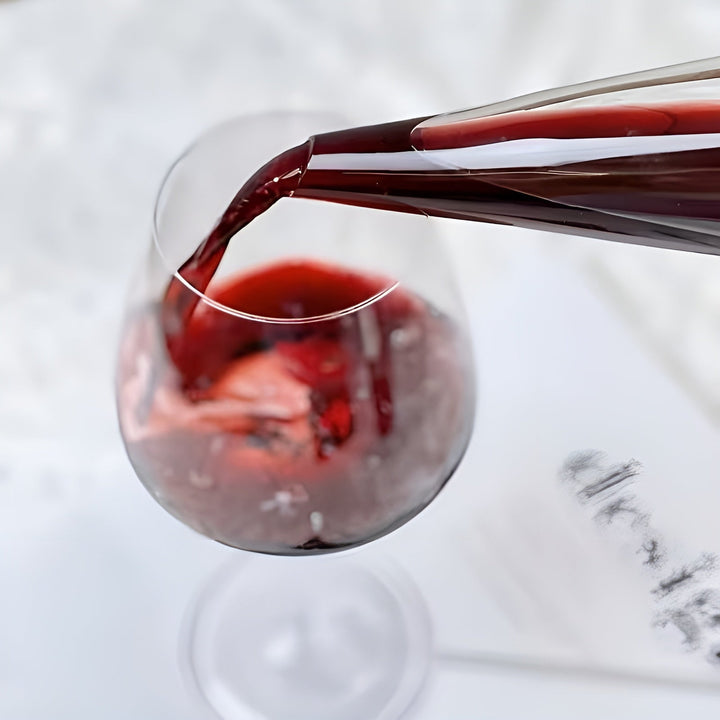 Glas Wein Dekanter – Stilvoll und Elegant | Perfekt zum Belüften von Rotwein bei Abendessen und Partys | Karnz