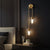 Moderne LED-Wandlampe Gold – Slim 2-Licht-Stick-Wandlampe für Wohnzimmer und Schlafzimmer | Karnz
