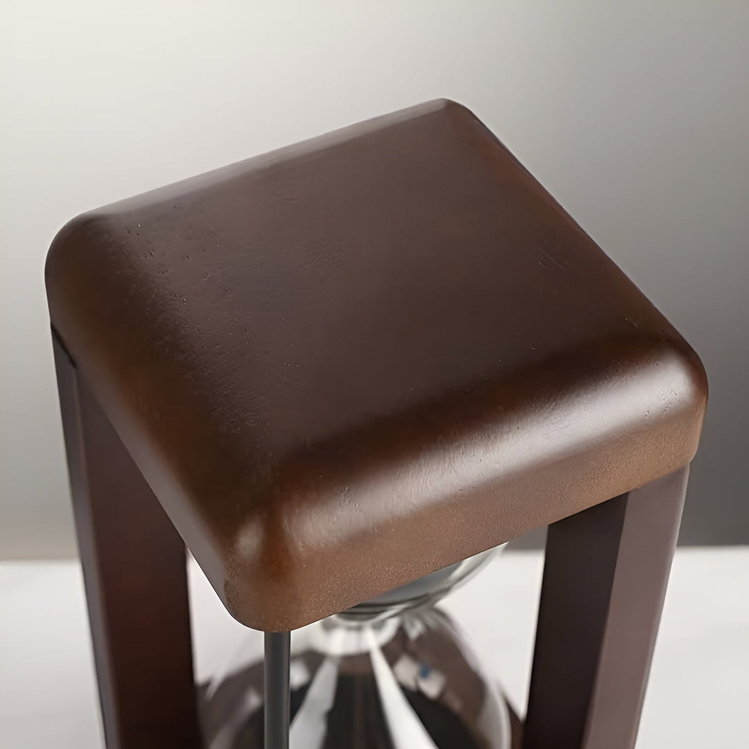 Sanduhr aus Holz, 30 Minuten – Massivholzrahmen & dekorativ | Ideal für Büro und Zuhause