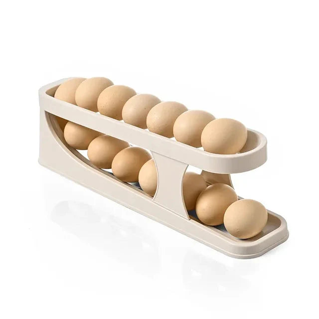 Eierlagerbox Automatisches Scroll-Ei-Halter Eierlagerregal | Karnz