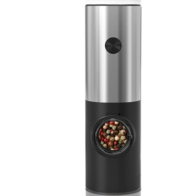 Elektrische automatische Mühle Pfeffer und Salz Grinder mit LED Licht | Karnz