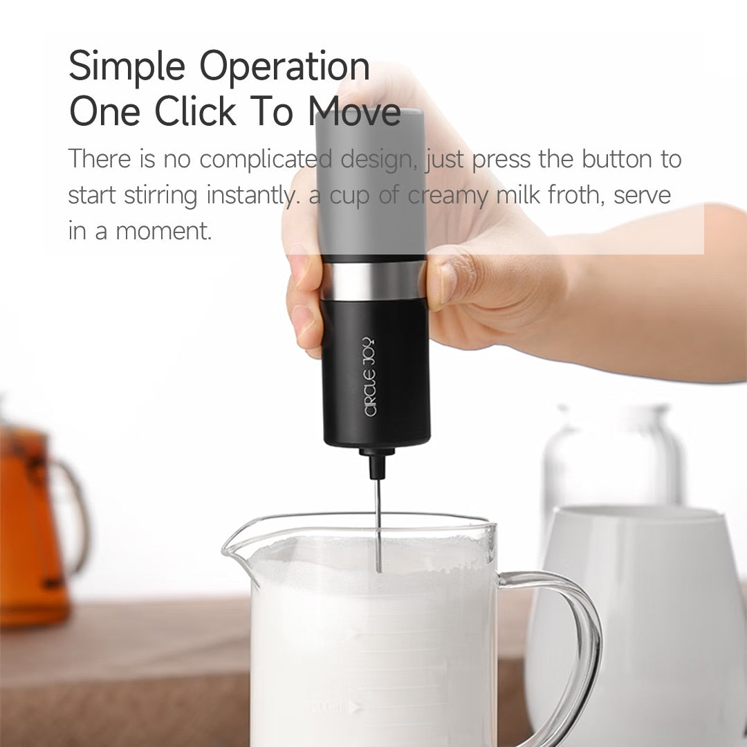 Elektrischer Milchaufschäumer Mini Schäumgerät Kaffeemaker Tragbarer Mixer | Karnz