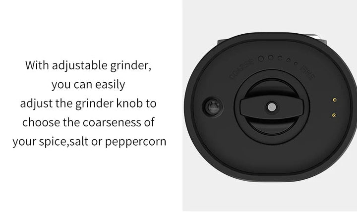 Elektrisches Salz-Pfeffer-Mühle Set USB Aufladbar Automatische Gewürzmaschine | Karnz