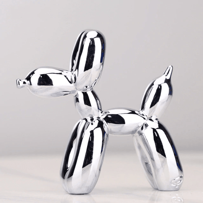 Karnz | Elektroplated Ballonhund Skulptur
