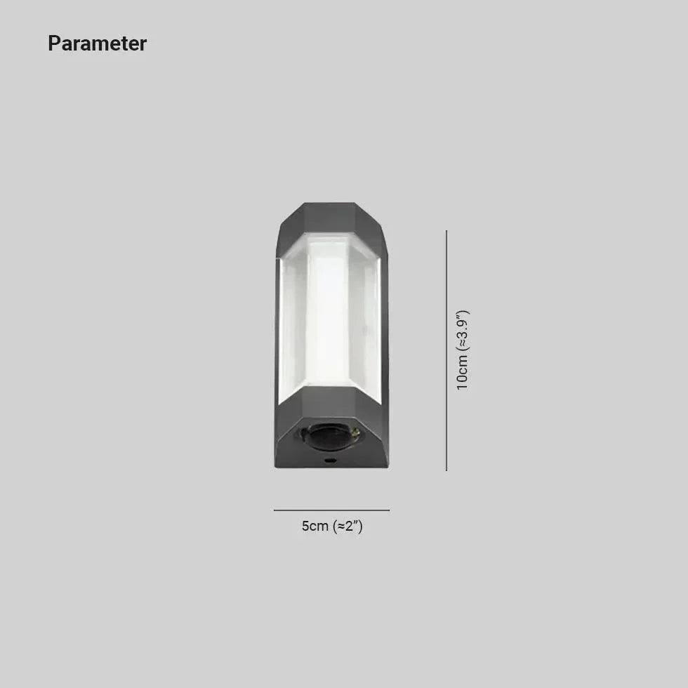 Wasserdichte LED-Außenwandleuchte aus Metall