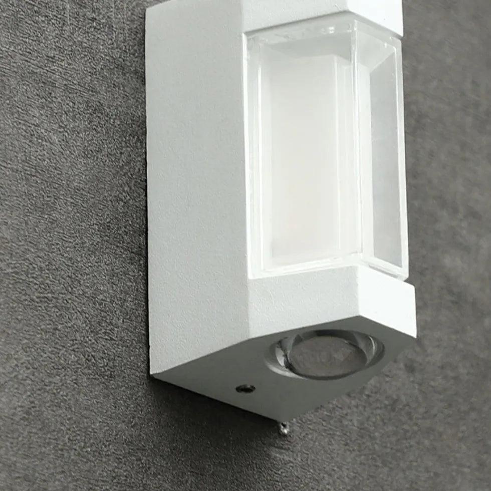 Wasserdichte LED-Außenwandleuchte aus Metall