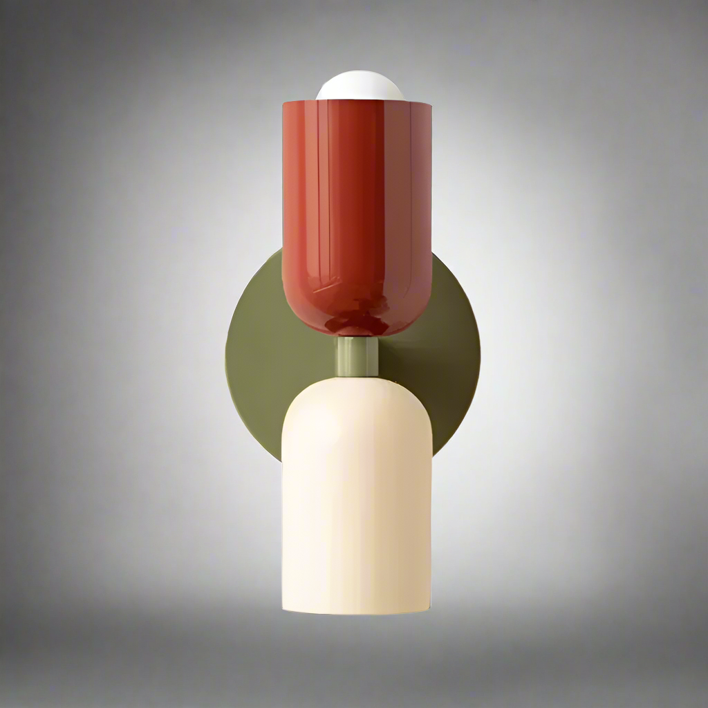 Moderne skandinavische Metallwandleuchte