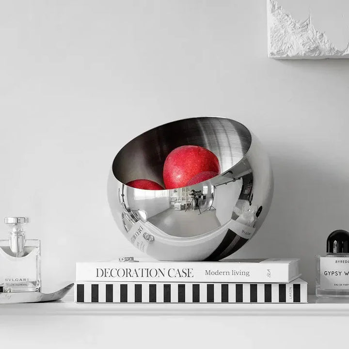 Elegante Edelstahl Obstschale - Modernes umweltfreundliches Design | Karnz
