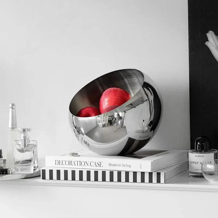 Elegante Edelstahl Obstschale - Modernes umweltfreundliches Design | Karnz