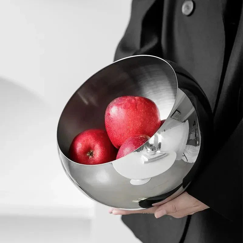 Elegante Edelstahl Obstschale - Modernes umweltfreundliches Design | Karnz