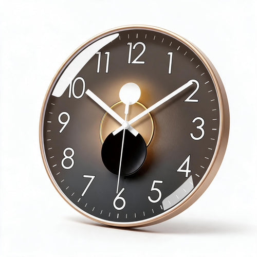 Karnz Designer-Wanduhr – geräuschloses Quarzwerk, 25 oder 30 cm, 8 Designs