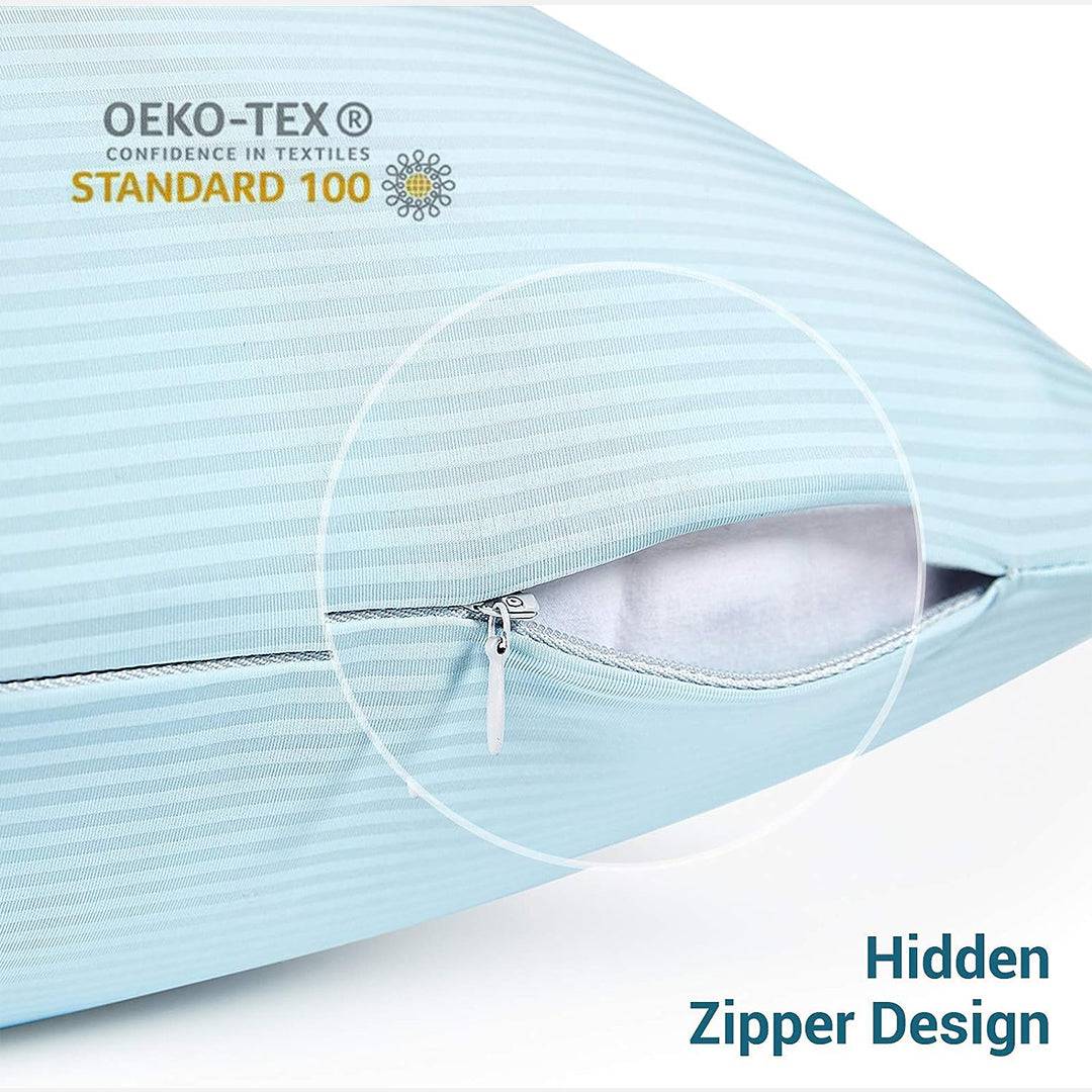 Kühlende Kissenbezüge – Elastisches Spandex, Q-Max 0.38, für Standard- und Queen-Größe | Karnz