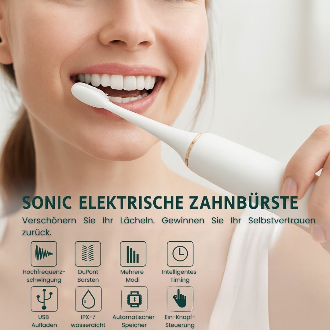 Elektrische Schallzahnbürste mit 6 Modi | Karnz