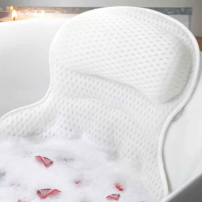 Ergonomisches Badewannenkissen aus Netzgewebe