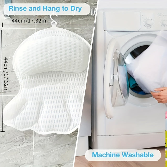 Ergonomisches Badewannenkissen aus Netzgewebe