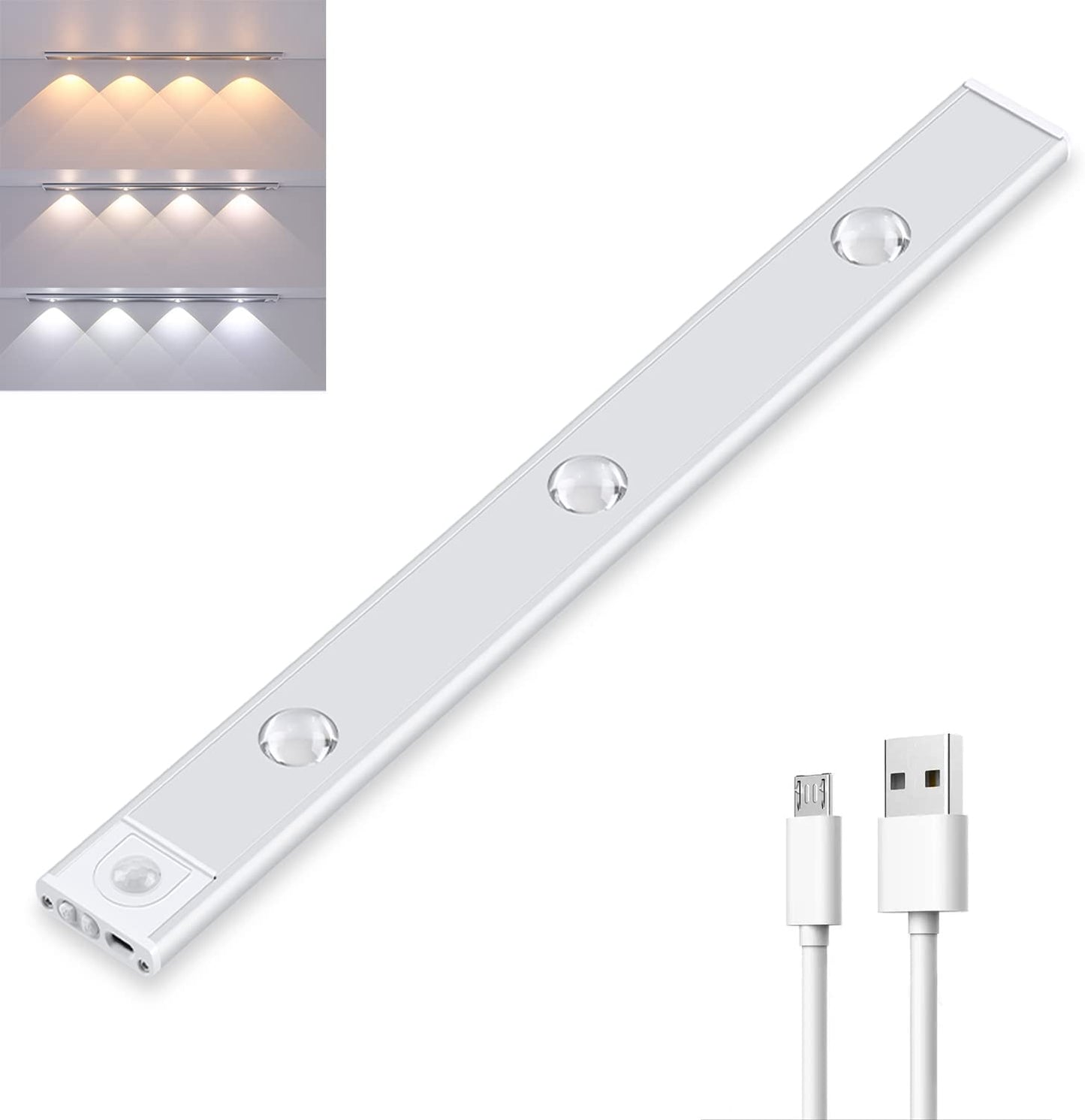 Drahtloser Bewegungssensor LED-Licht – Wiederaufladbar und einfach zu installieren | Karnz