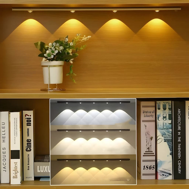 Drahtloser Bewegungssensor LED-Licht – Wiederaufladbar und einfach zu installieren | Karnz