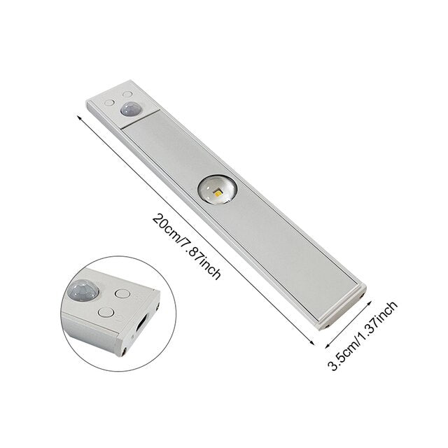 Drahtloser Bewegungssensor LED-Licht – Wiederaufladbar und einfach zu installieren | Karnz