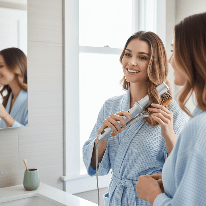 2-in-1-Drehhaarbürste für müheloses Styling