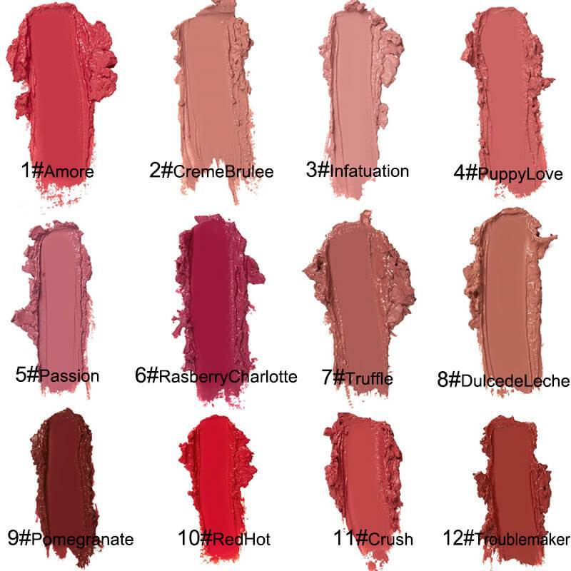 Wasserfester Lippenstift mit cremiger Textur