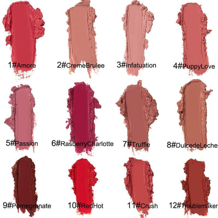 Wasserfester Lippenstift mit cremiger Textur