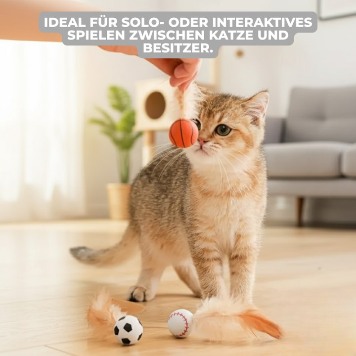 FetherSprint — Entfessle den wilden Jäger in deiner Katze mit lautlosem Spielspaß! | Karnz