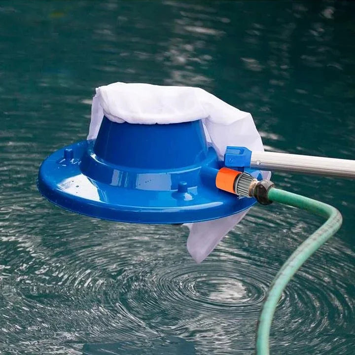 Sandsberg | Poolblatt-Vakuum, großer Poolblatt-Sauger für eingelassene und aufstellbare Schwimmbecken (Blau)