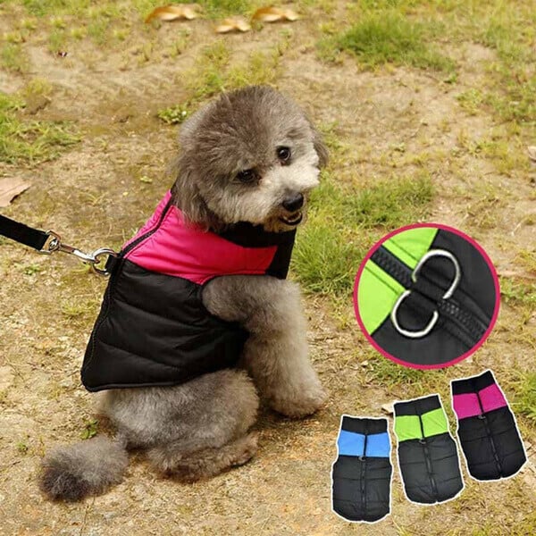 Winter Warme Wasserdichte Hundeweste mit Reißverschluss (Gr.S-7XL)