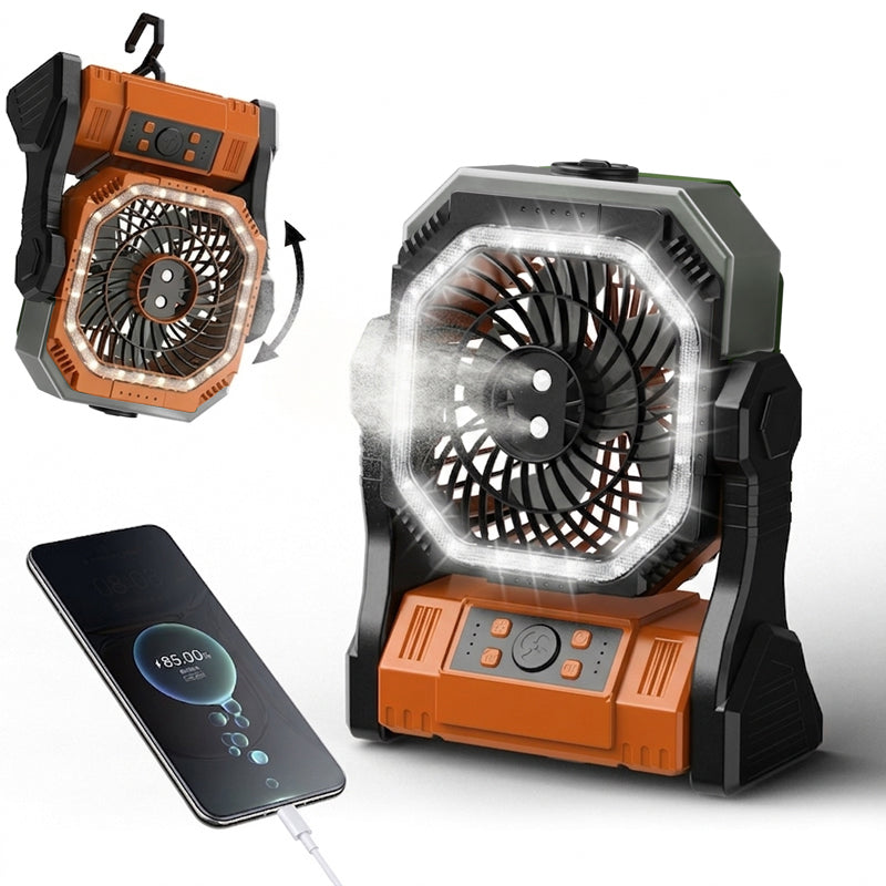 Wiederaufladbarer Outdoor Camping Ventilator Licht | Karnz