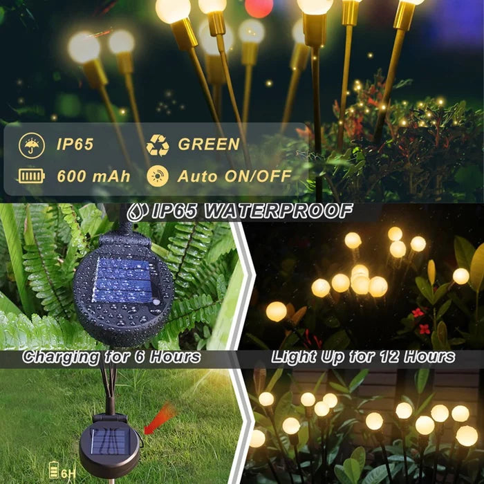 Solarbetriebene Glühwürmchen Gartenlampe | Karnz