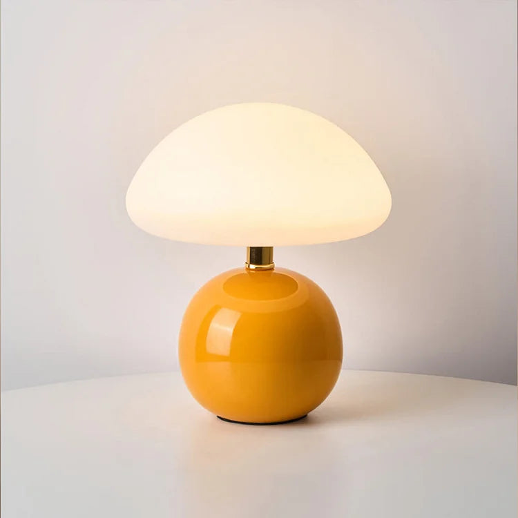 Französische Creme Pilzlampe | Karnz