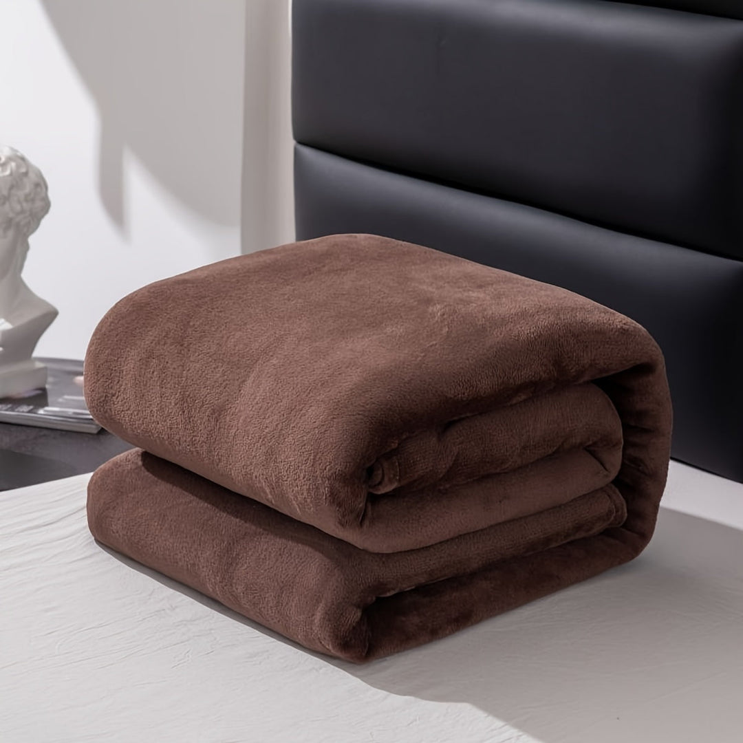 Ganzjahresweiches graues Flanell-Blanket für ultimativen Komfort