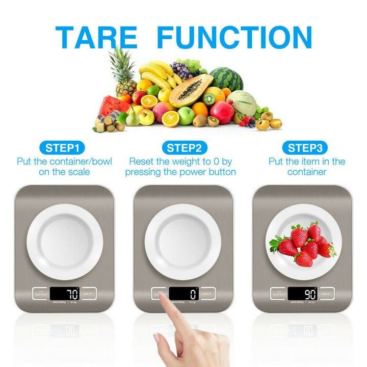 Digitale Küchenwaage: 5KG/11lb Kapazität. | Karnz