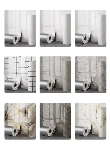 MarbleDream – Luxuriöse selbstklebende Marmor Wallpaper mit Schaumstofftextur Karnz