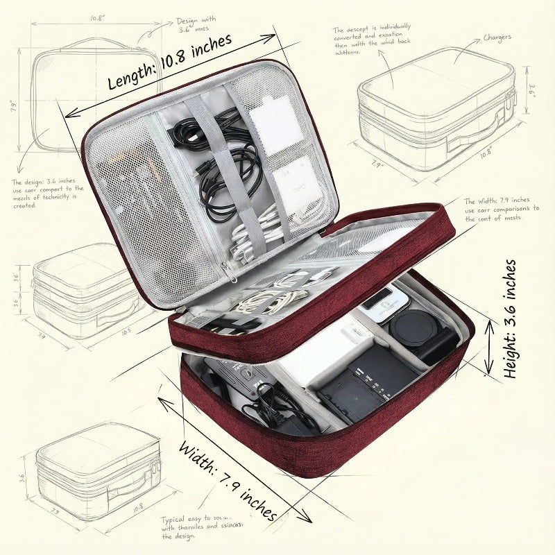 Triple Layer Tech Organizer Karnz