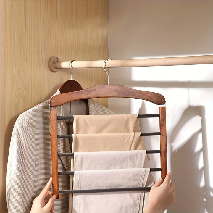 Holz Hosenbügel Multi-Layer 2er Set | Karnz