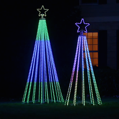 Der choreografierte Lichtshowbaum