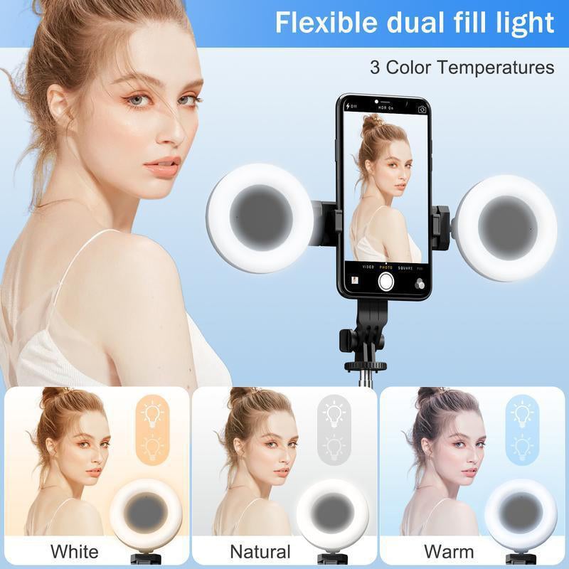 Neuer 6-in-1-Selfie-Stick mit Aufhelllicht