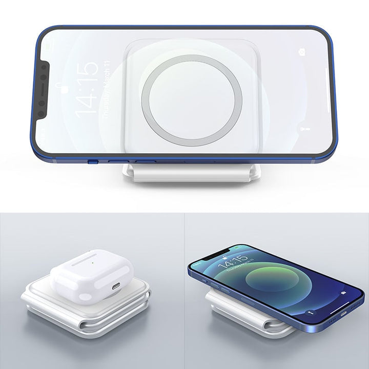 Neues faltbares 3-in-1-Wireless-Ladegerät