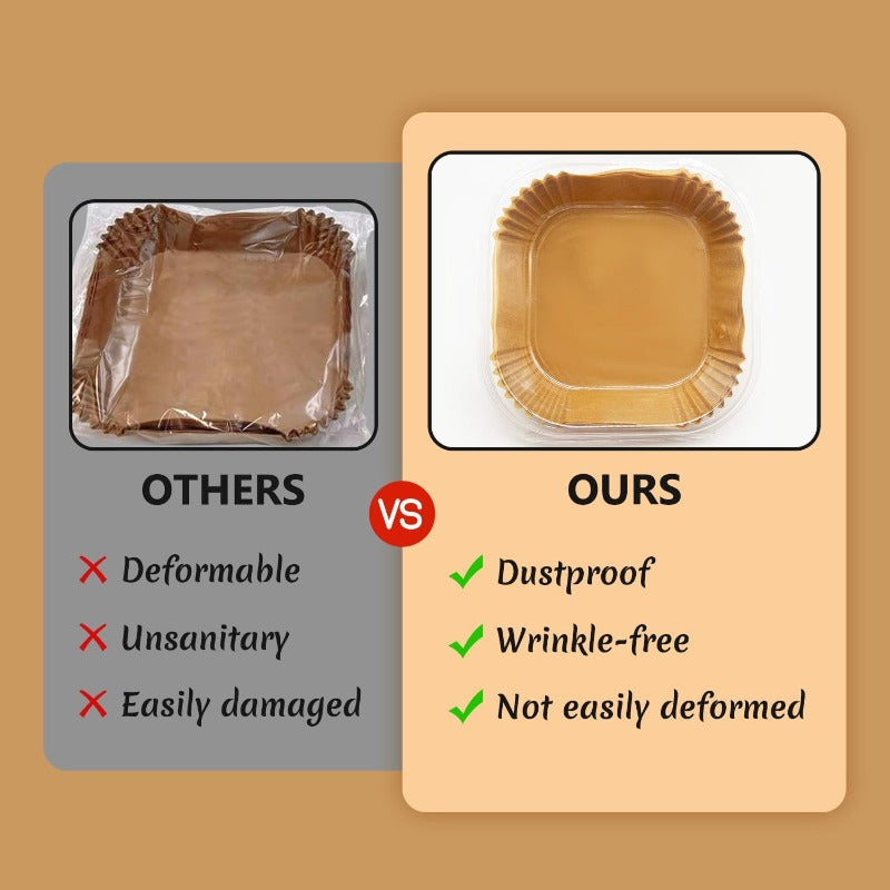 Antihaft-Papier-Backform für Heißluftfritteuse