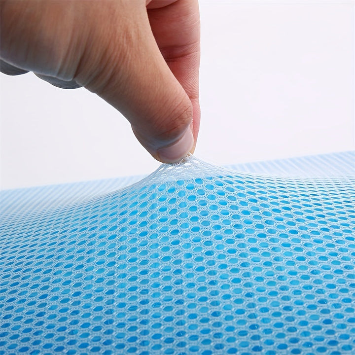 1pc ergonomisches Gedächtnisschaumkissen mit atmungsaktivem Netz und kühlendem Gelkern - Unterstützt Nacken und Rücken für komfortablen Schlaf | Karnz