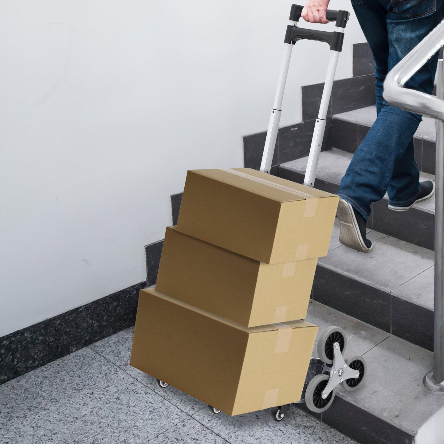 Treppensteiger Sackkarre Klappbar Treppenhandwagen bis 75kg | Karnz