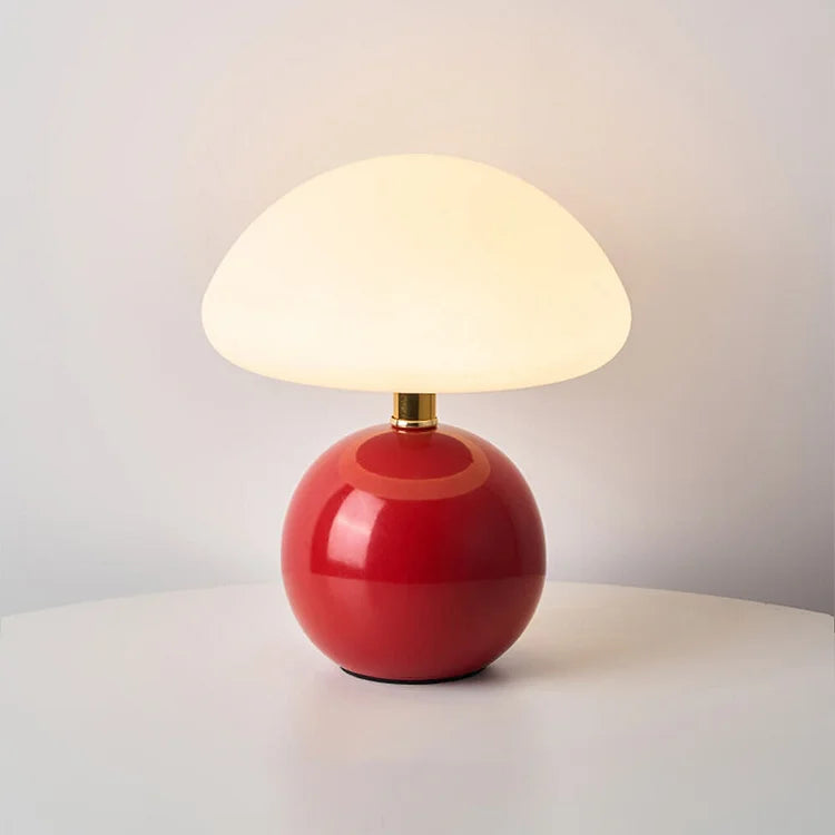 Französische Creme Pilzlampe | Karnz