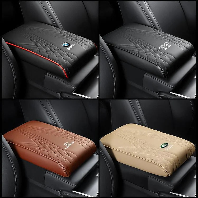 Exklusives Logo Höhenpolster für die Armlehnenabdeckung im Auto