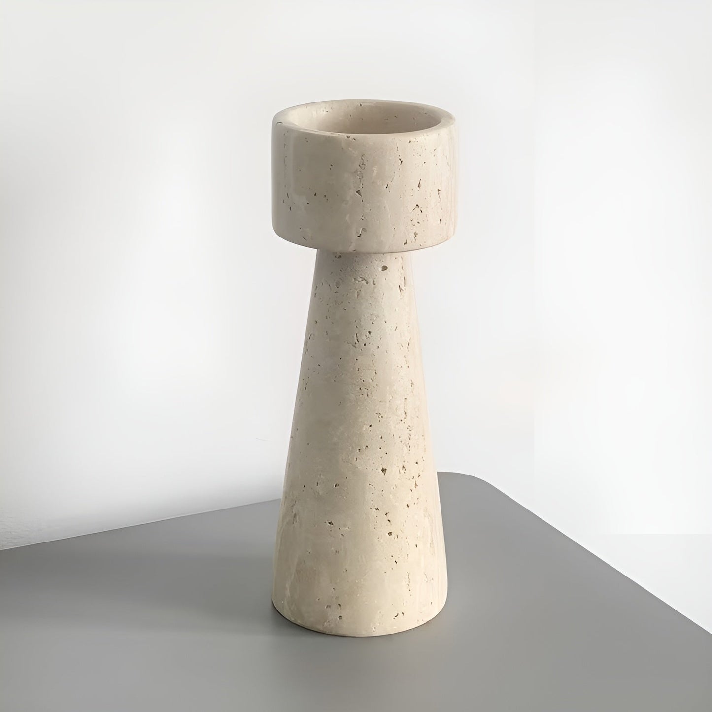 MarKarnze Kerzenhalter aus Naturstein – Elegant & Dekorativ | Poliert für TaKarnze, Hochzeiten und Wohnräume
