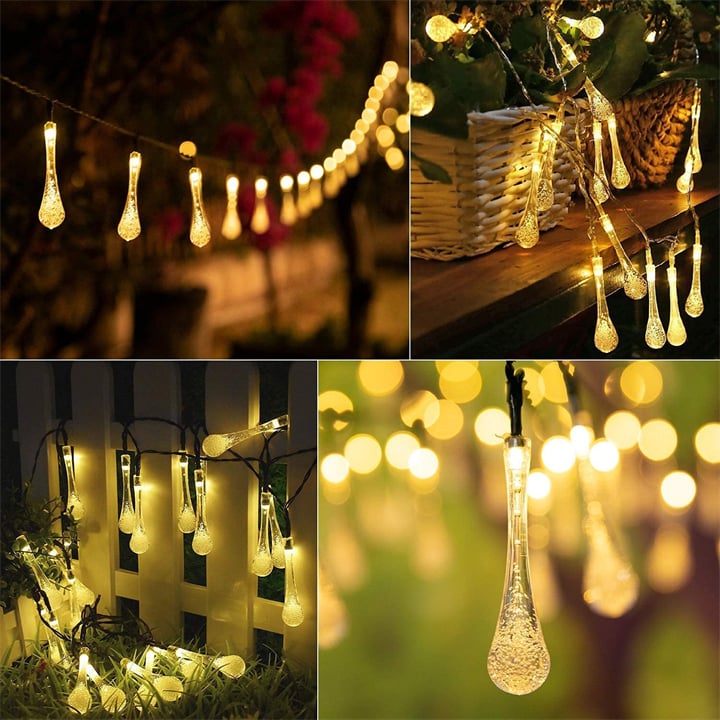 8 Modi Wasser Tropfen Solar Lichter | Karnz